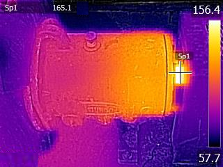 Motor hot bearing